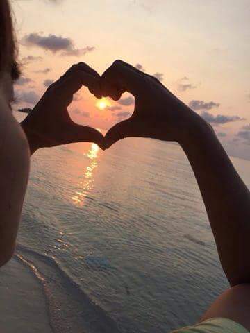 koh rong sunset heart 